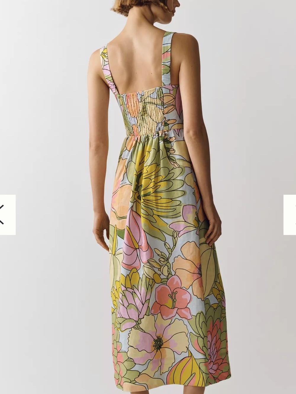 FARM Rio Spring Affair Floral Print Linen Maxi Dress - Picture 3 of 15
